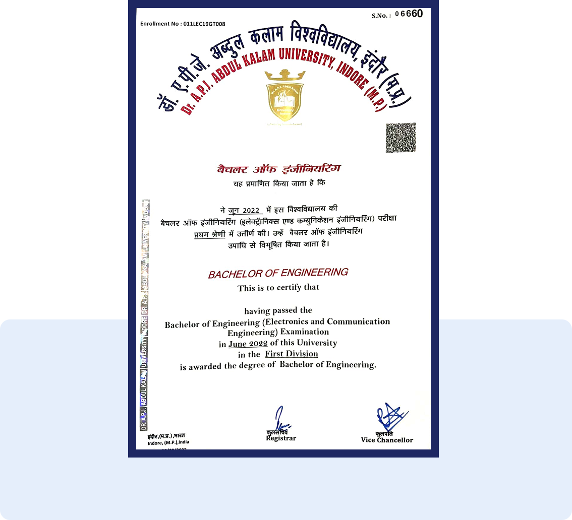 Certificate 1